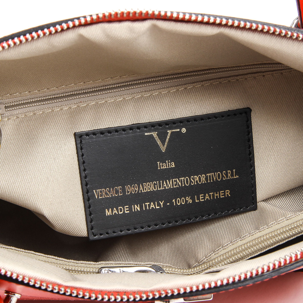 Bolso de mano para mujer V 1969 Italia V003-S RUGA ROSSO