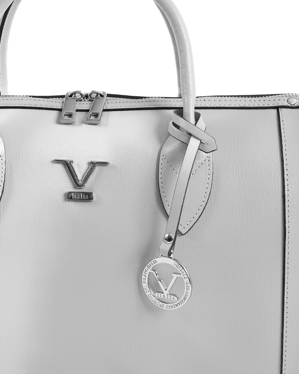 Bolso Mujer V Italia Gris V014-S SAFFIANO GRIGIO