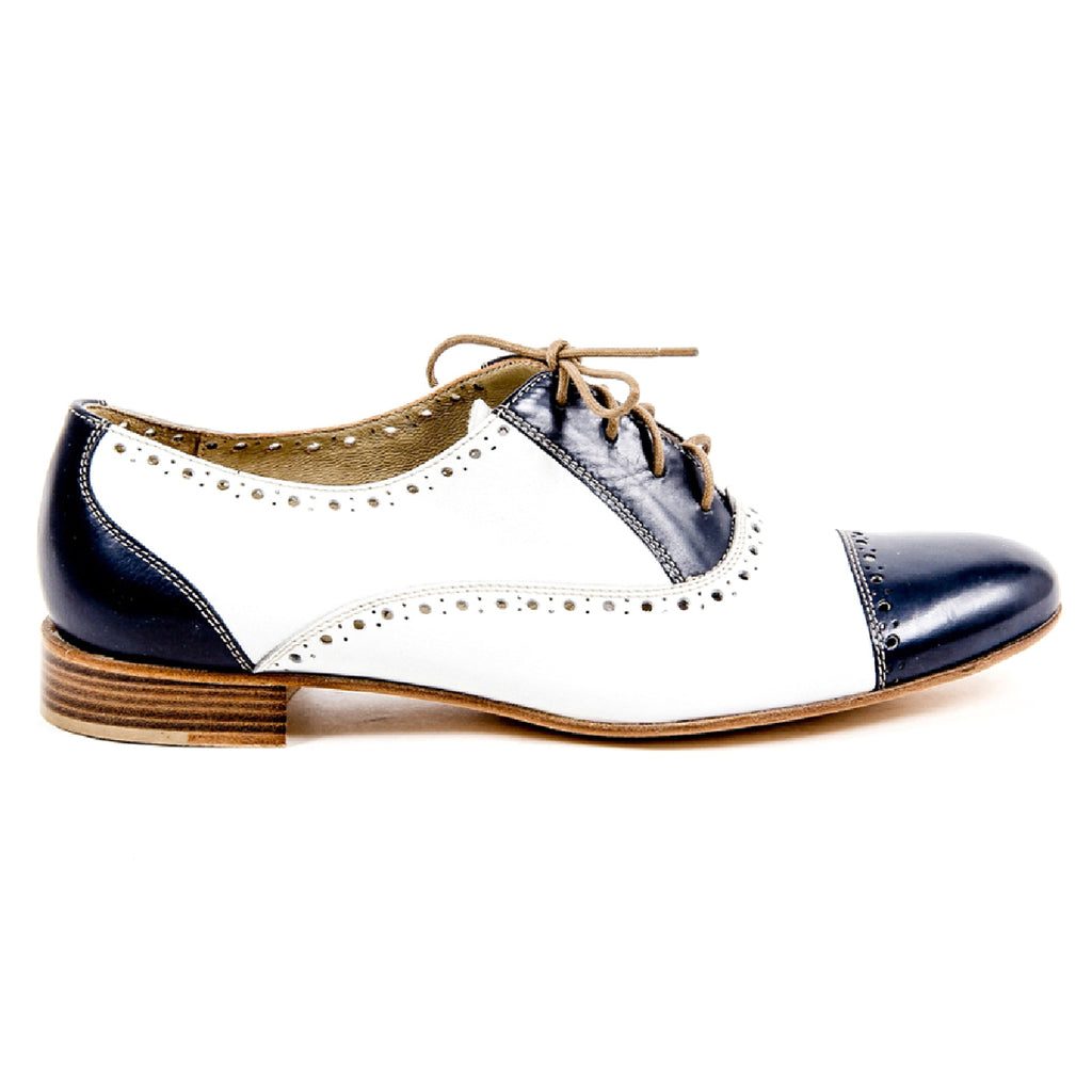 Kiton Brogue Mujer D35803 VINAP BLEU PRESTIGE BIANCO