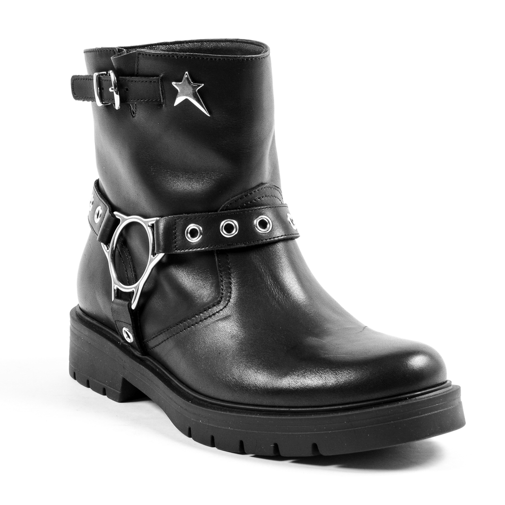 Andrew Charles Womens Short Boot Black ARETHA