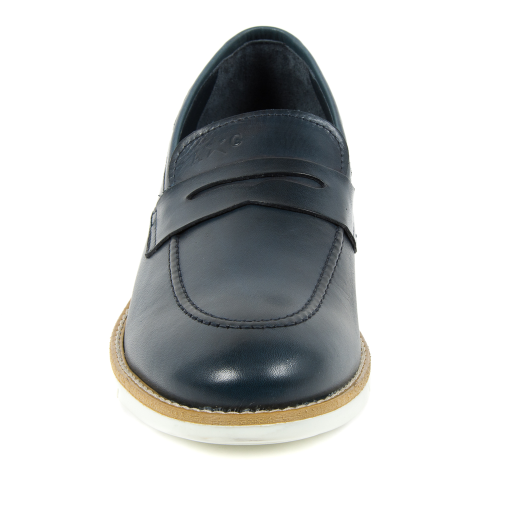 Mocasines Andrew Charles para hombre azul SEAN
