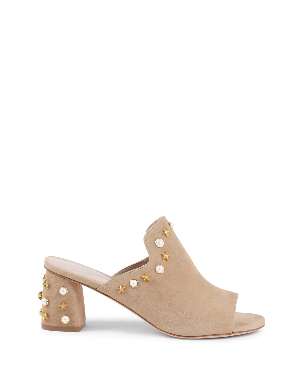 Stuart Weitzman - Sandalias tipo mule para mujer, color beige, DOHICKEY