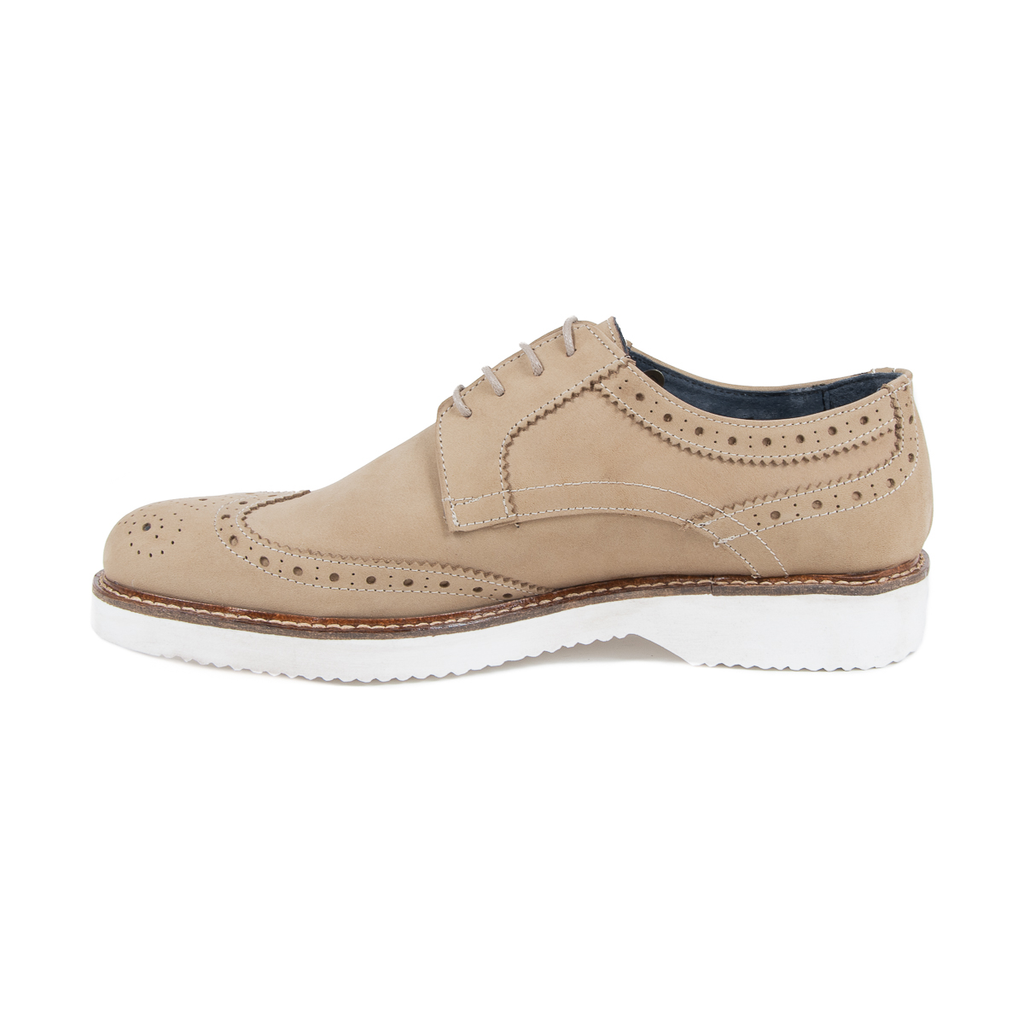 V 1969 Italia Zapato brogue para hombre Taupe HARRY 5141 NABUK VAR 1