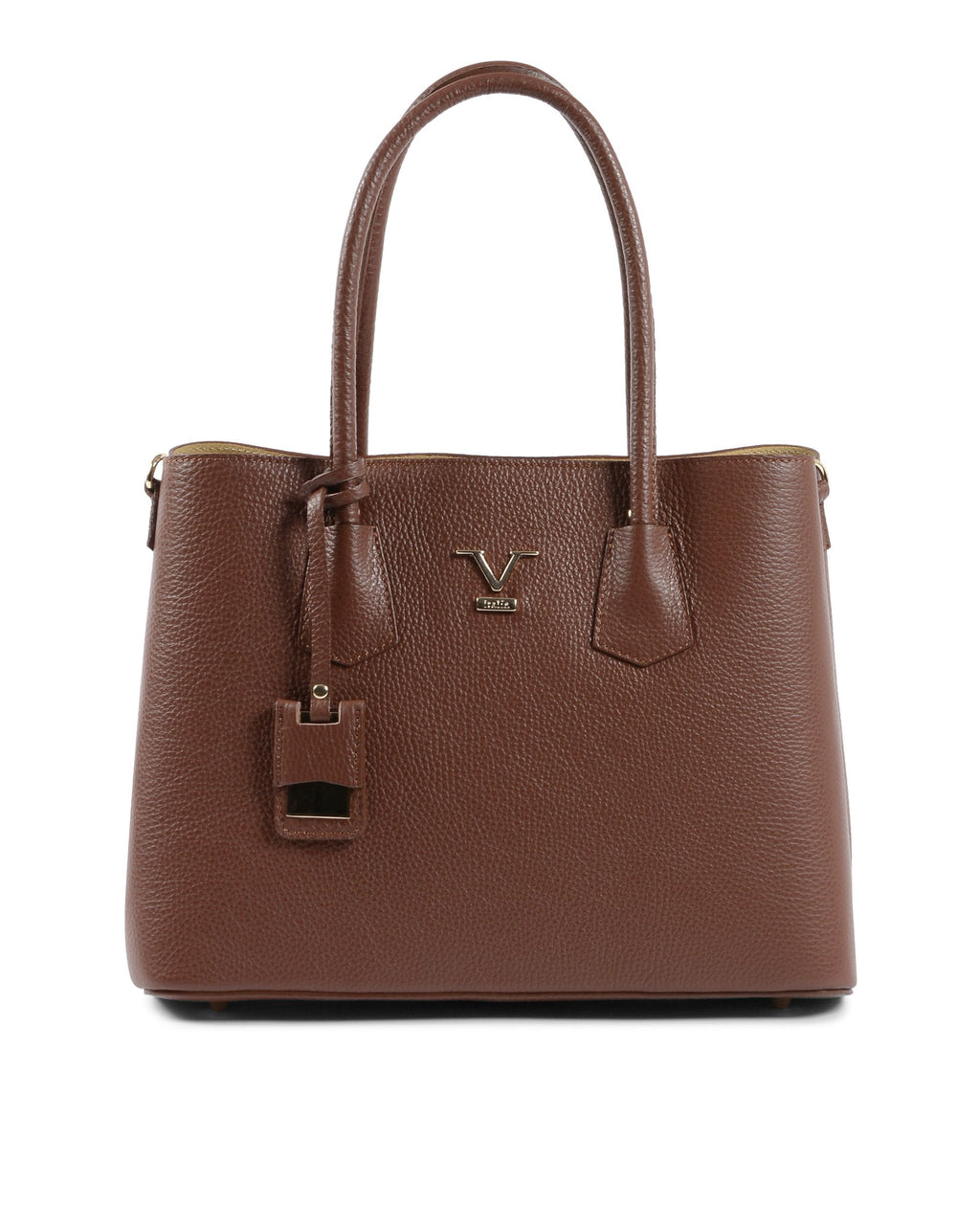 V Italia Womens Handbag Dark Brown 10510 DOLLARO BRUCIATO