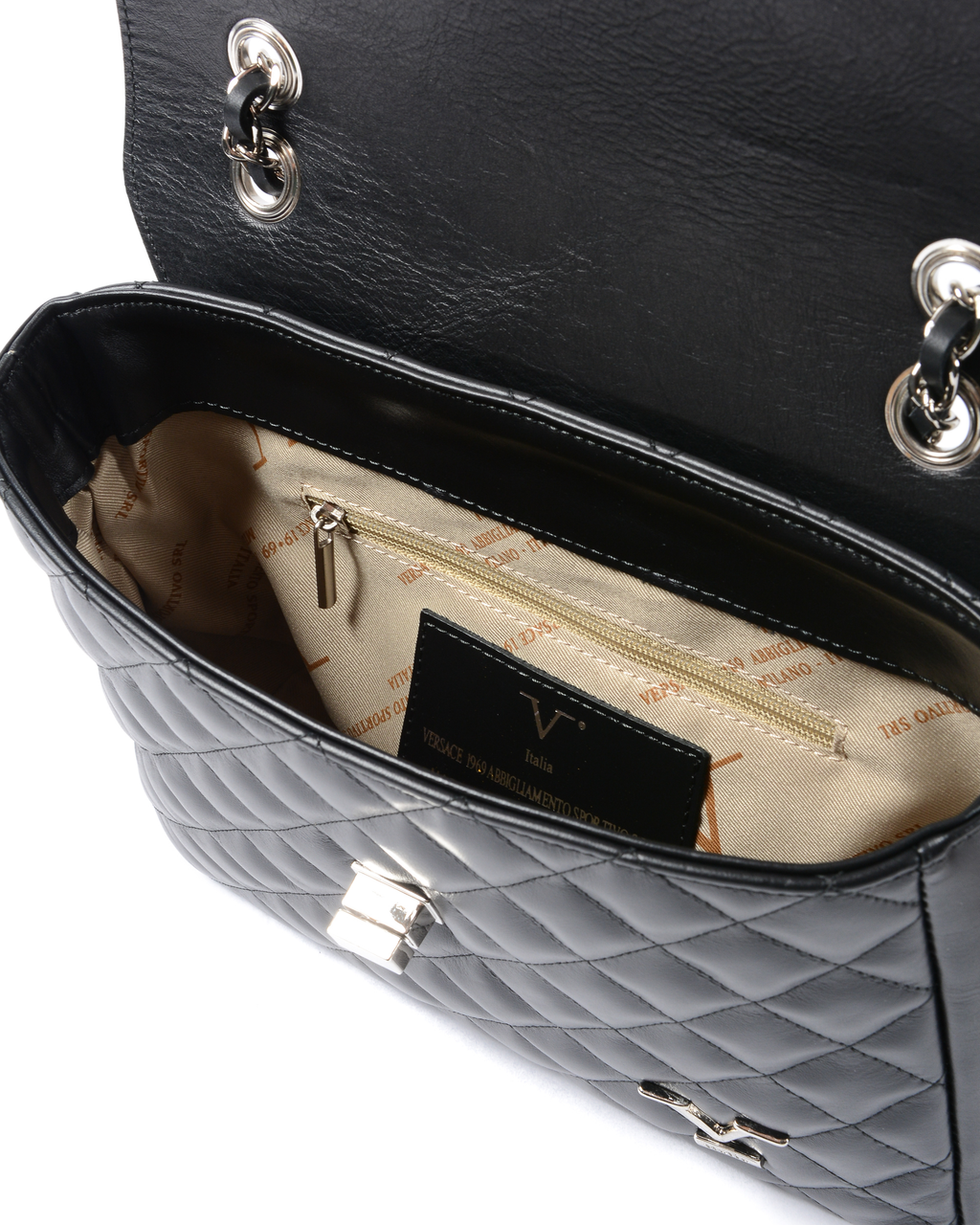 Bolso de mano para mujer V 1969 Italia Negro BEATRICE