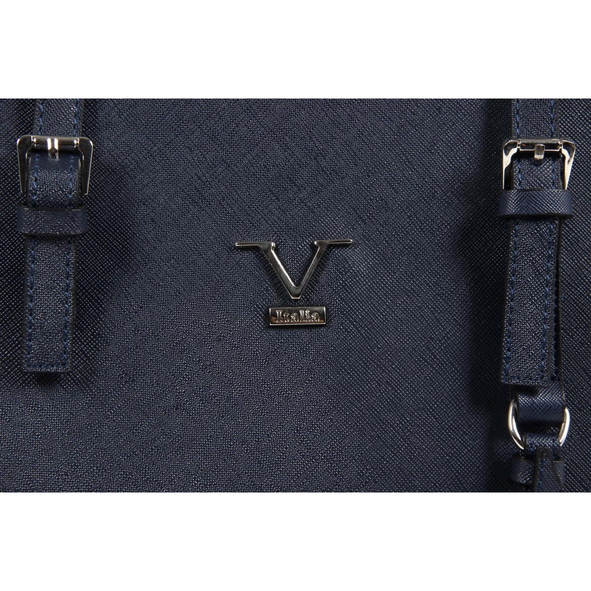 Bolso de mano para mujer V 1969 Italia VE010 AZUL MARINO