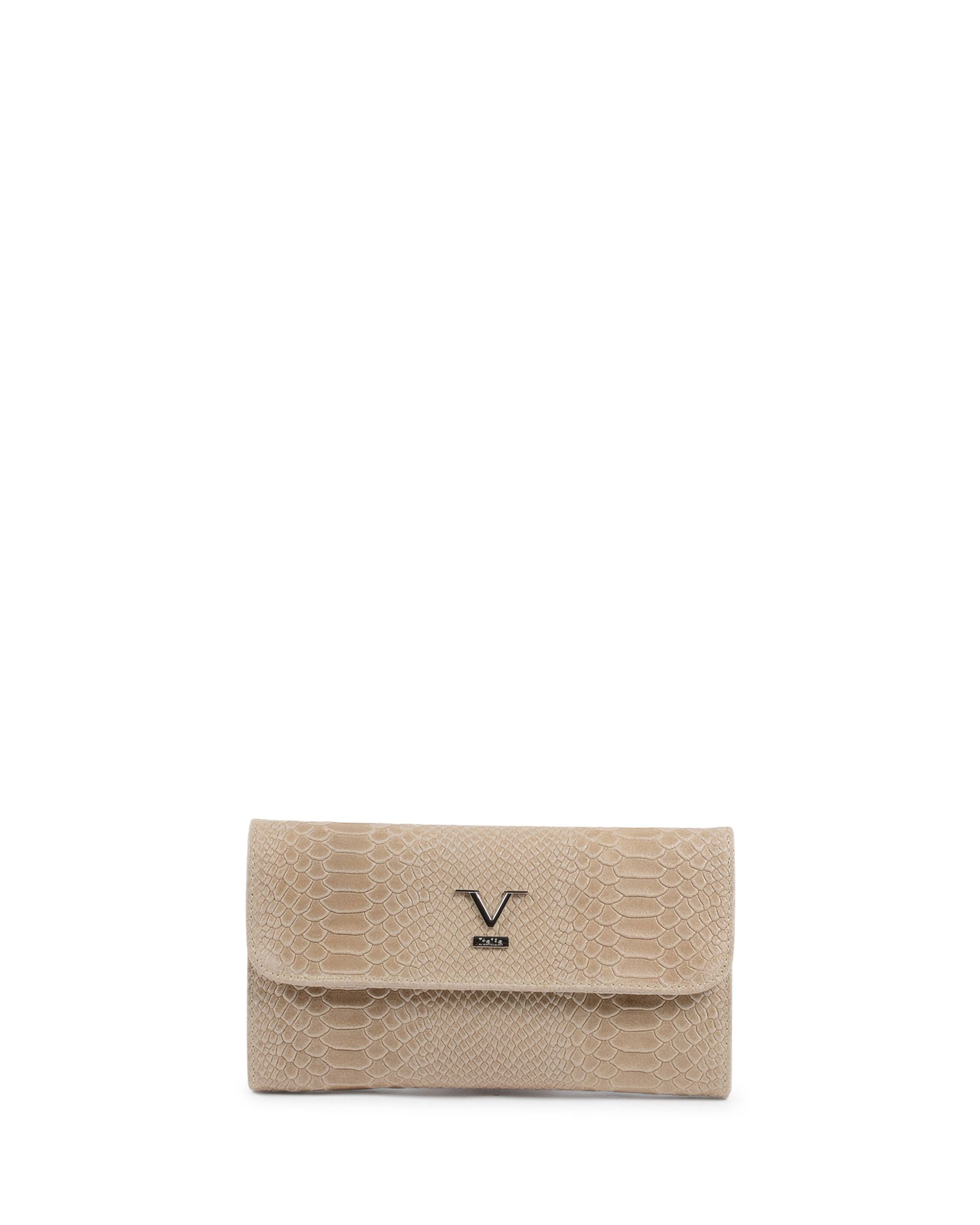 V Italia Womens Shoulder Bag Taupe V1513 PITONE STAMPATO TAUPE