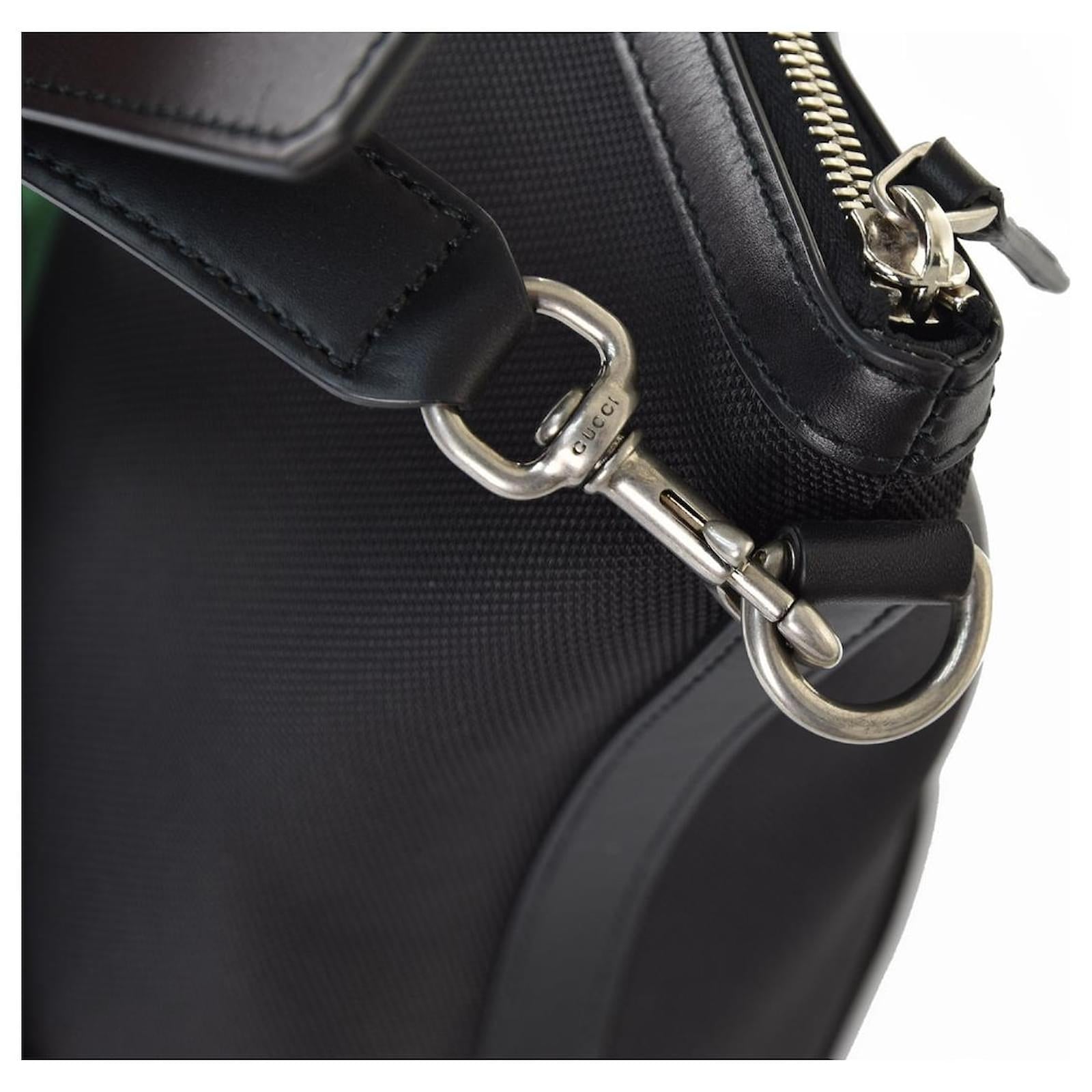 Bolso tote Gucci Web Stripe para hombre, color negro