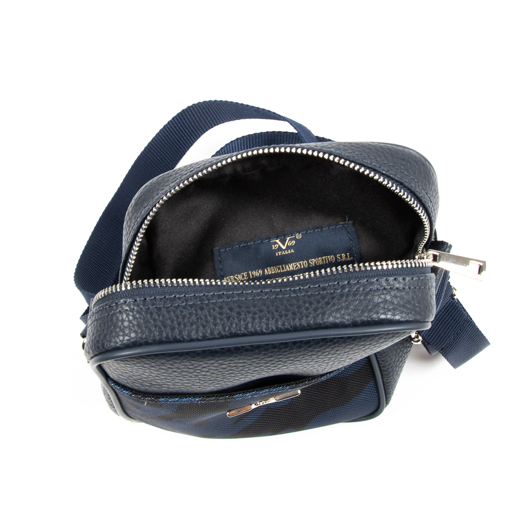 V 1969 Italia Mens Shoulder Bag Blue MILITARY