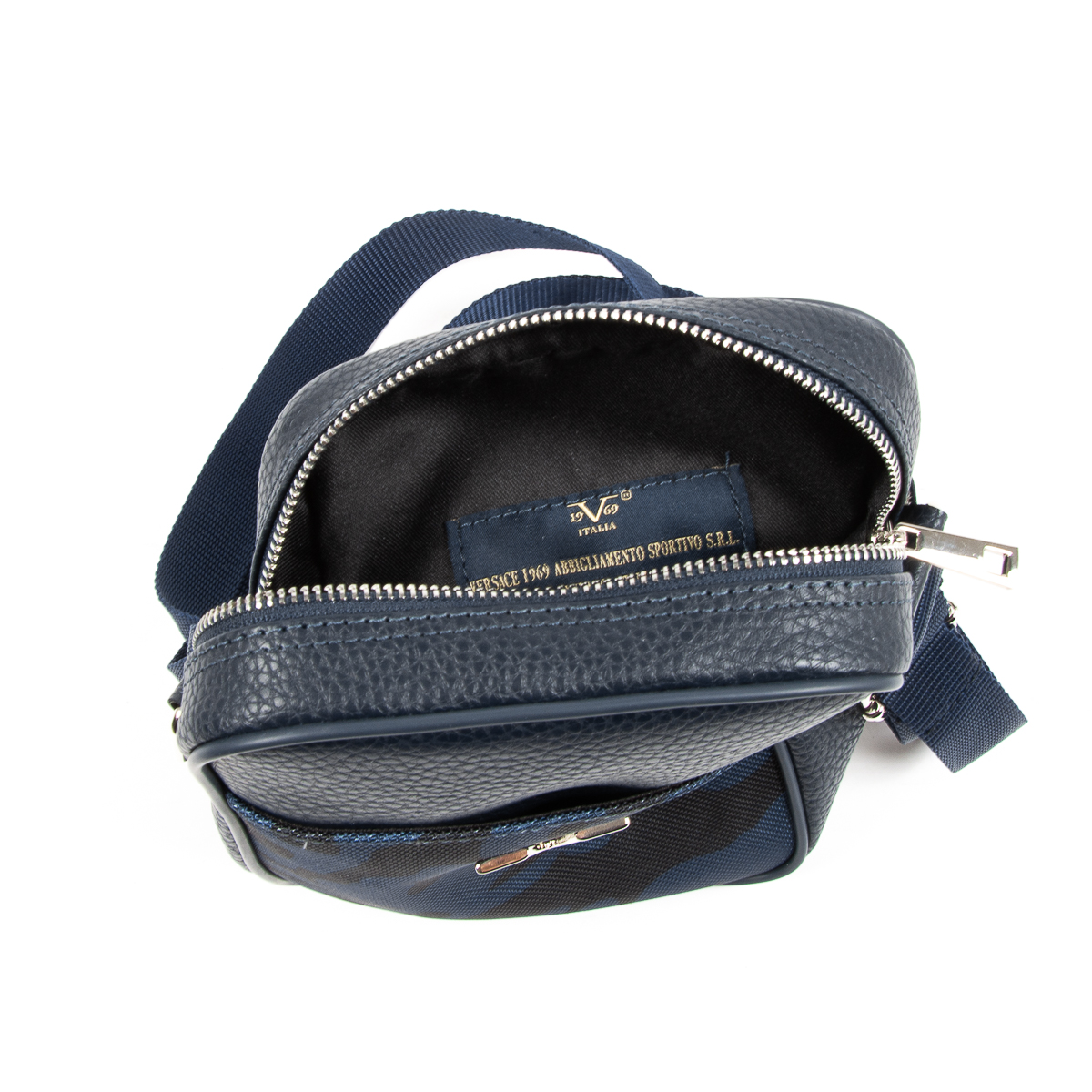 V 1969 Italia Mens Shoulder Bag Blue MILITARY