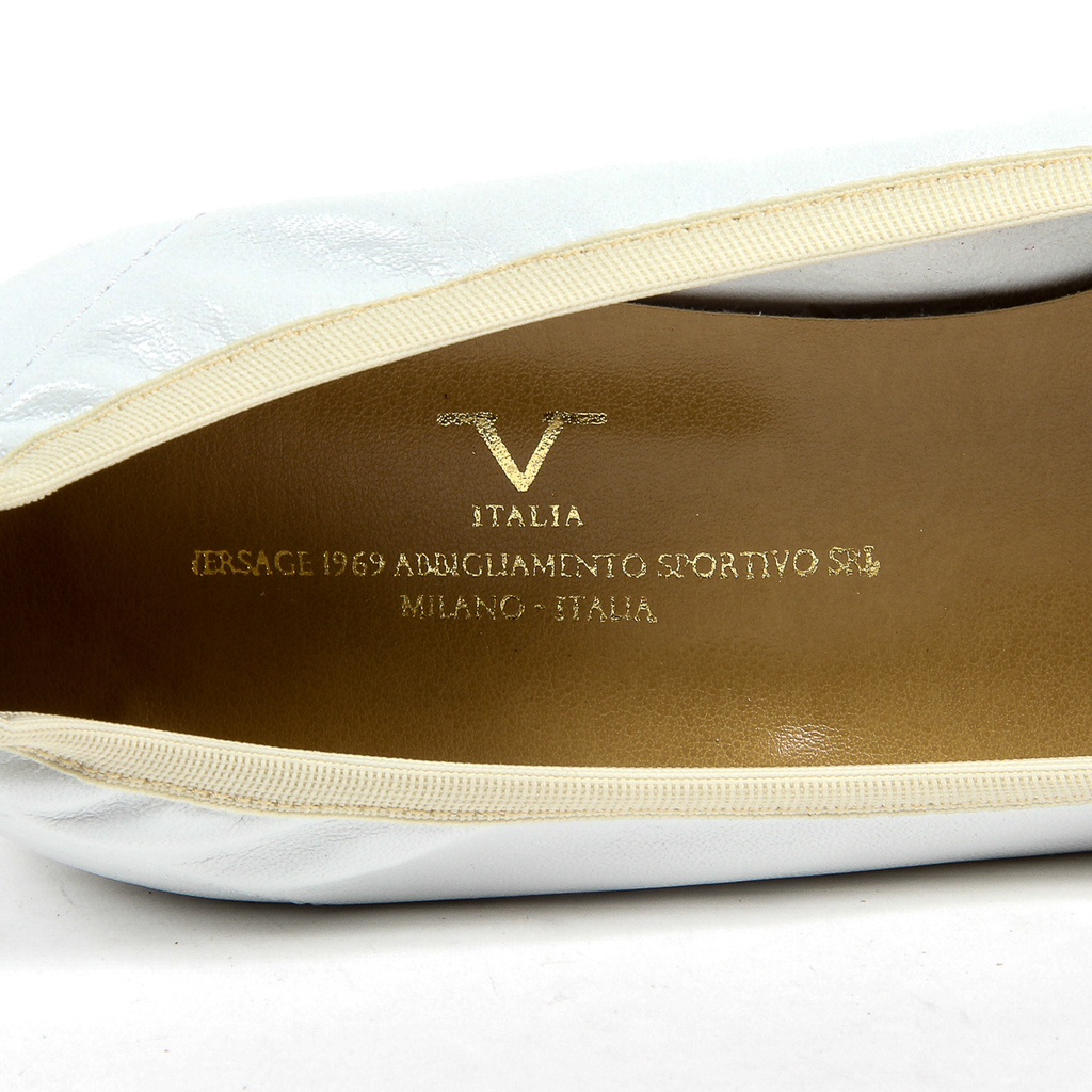 V 1969 Italia Womens Ballerina White REGINA