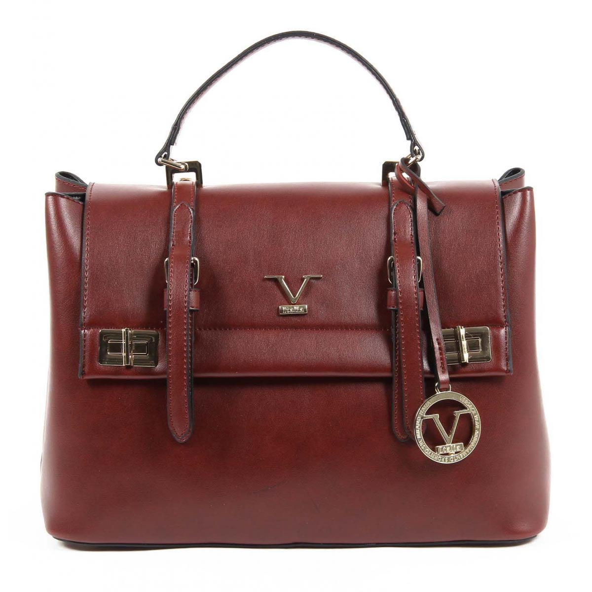 Bolso de mano para mujer V 1969 Italia VE017 ROJO CLARET