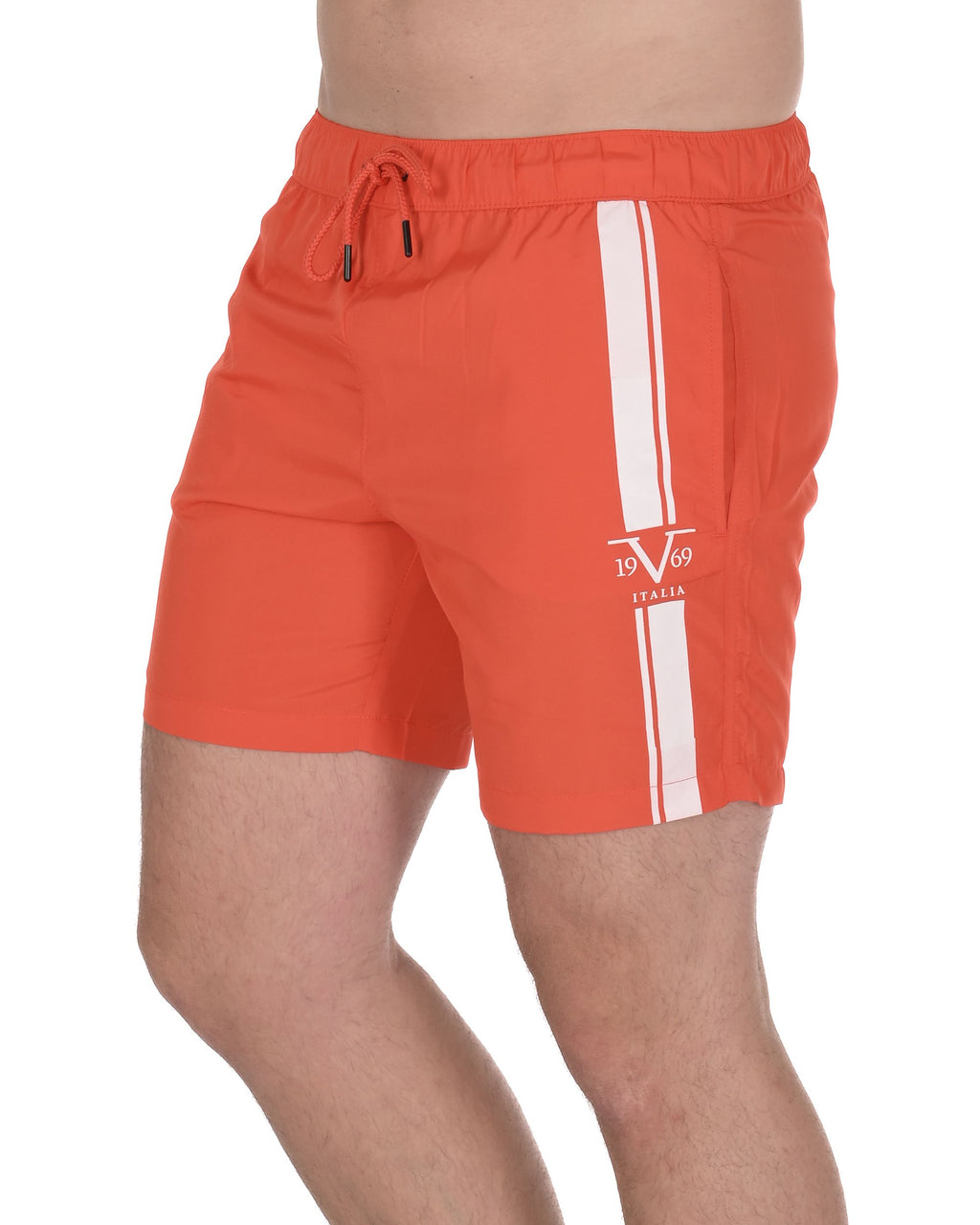 19V69 Italia Mens Swimwear Trunk VSC1MBM02 GRENADINE