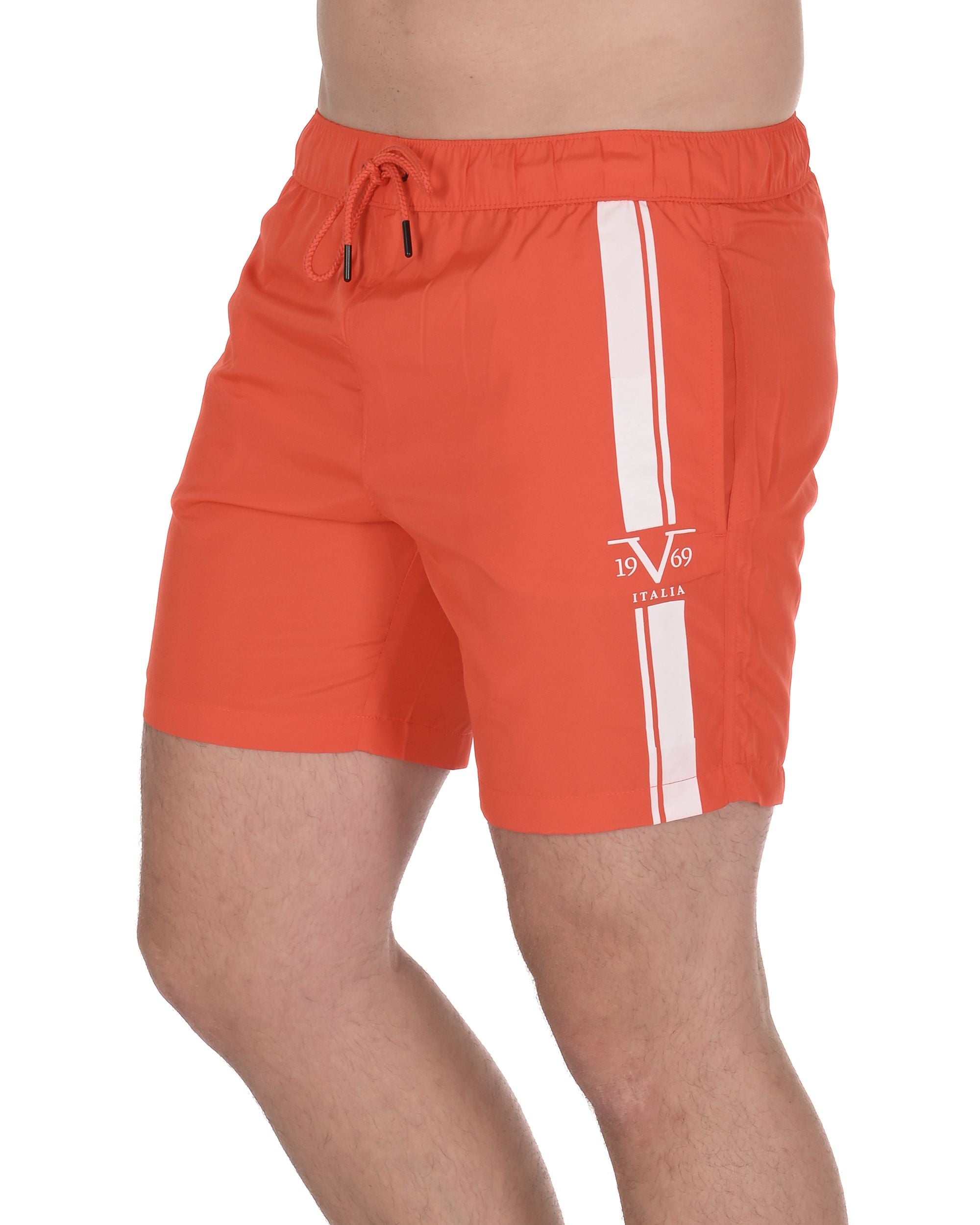 19V69 Italia Mens Swimwear Trunk VSC1MBM02 GRENADINE