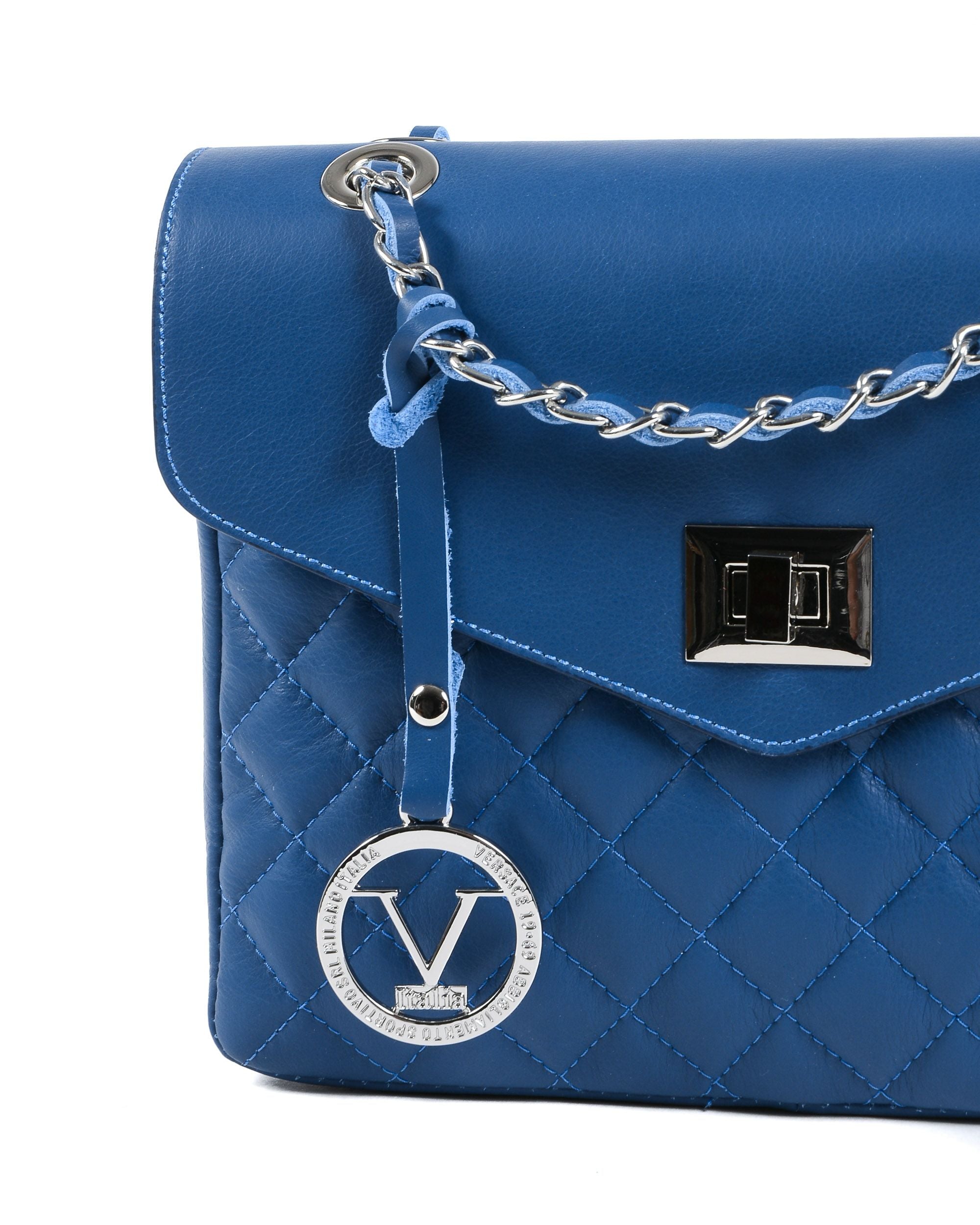 V Italia Womens Handbag Bluette V024-S SAUVAGE BLUETTE