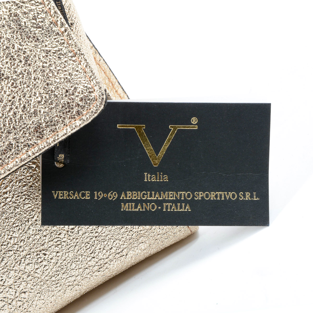 Bolso de mano para mujer V 1969 Italia Dorado PANAMÁ