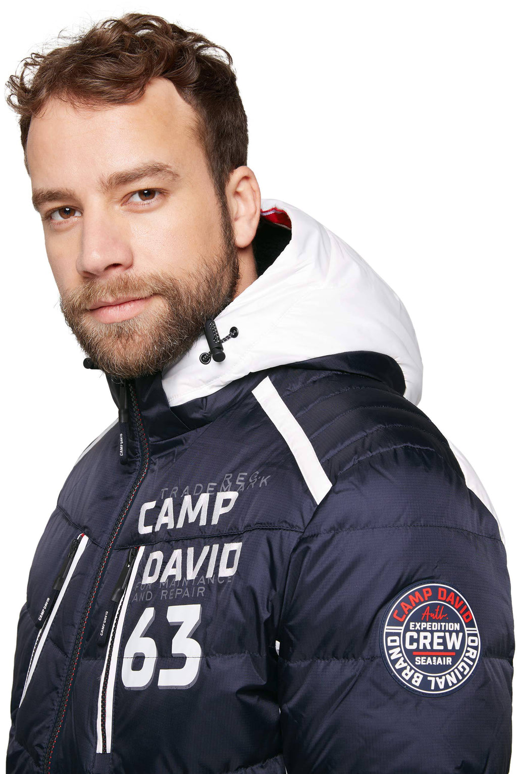 Chaqueta con capucha para hombre Camp David