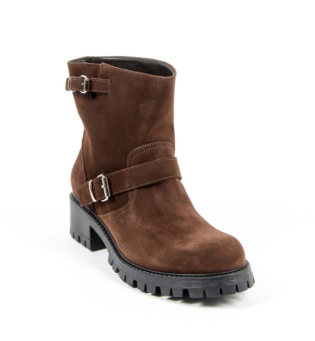 Bota corta para mujer V 1969 Italia B1441 VELOUR MARRONE