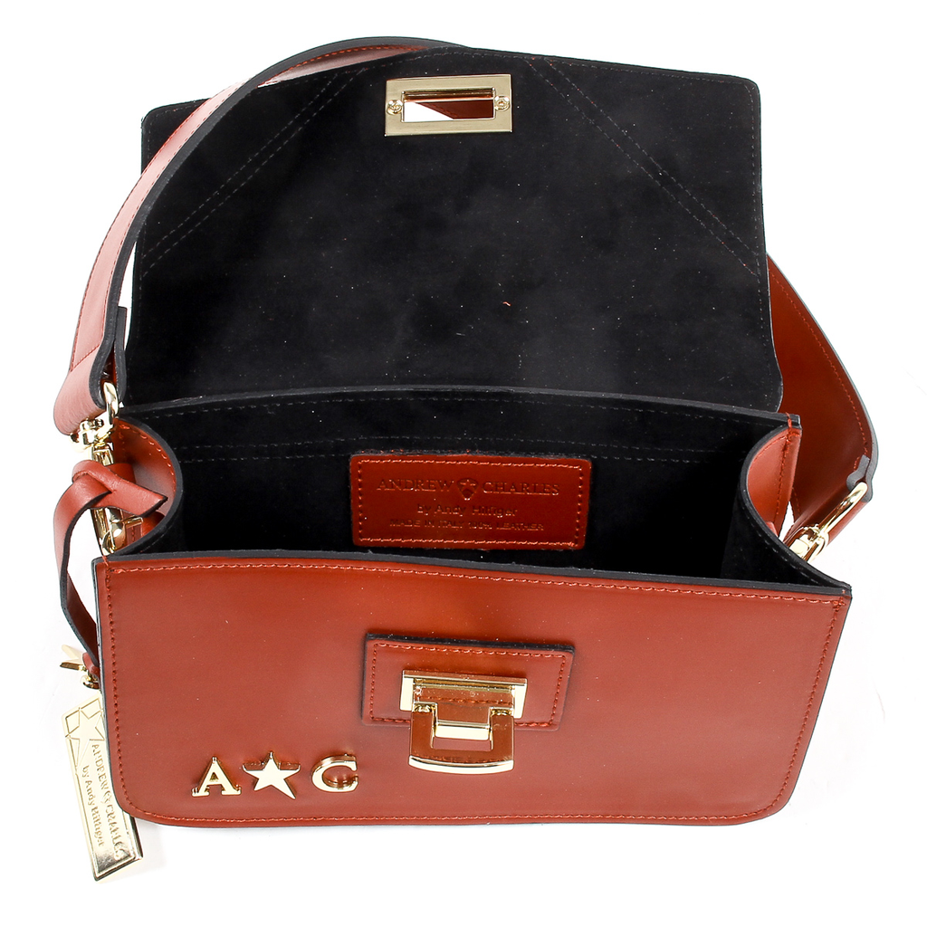Bolso de mano Andrew Charles para mujer, color rojo, CAITLYN