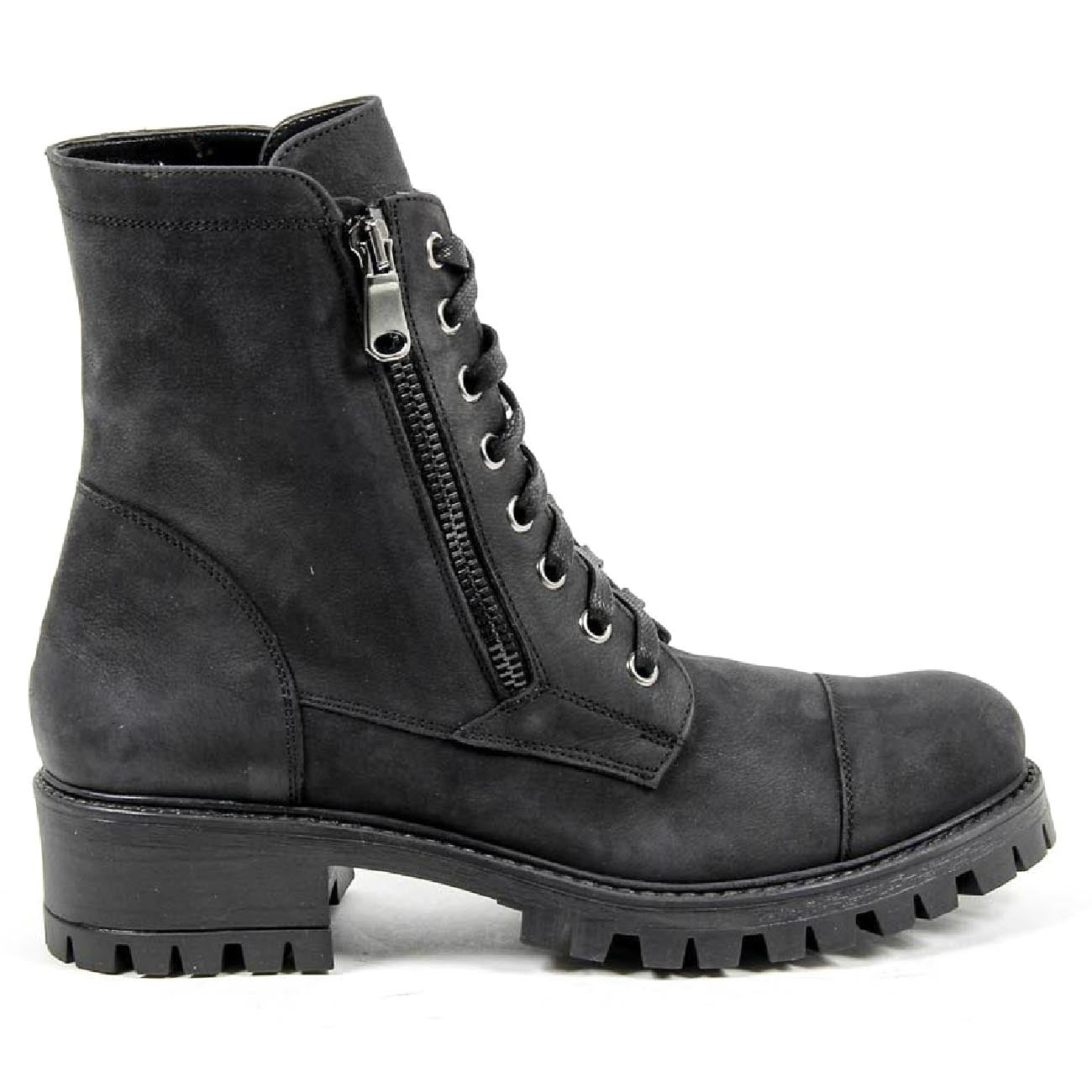 Bota corta para mujer V 1969 Italia B1476 NABUK NERO
