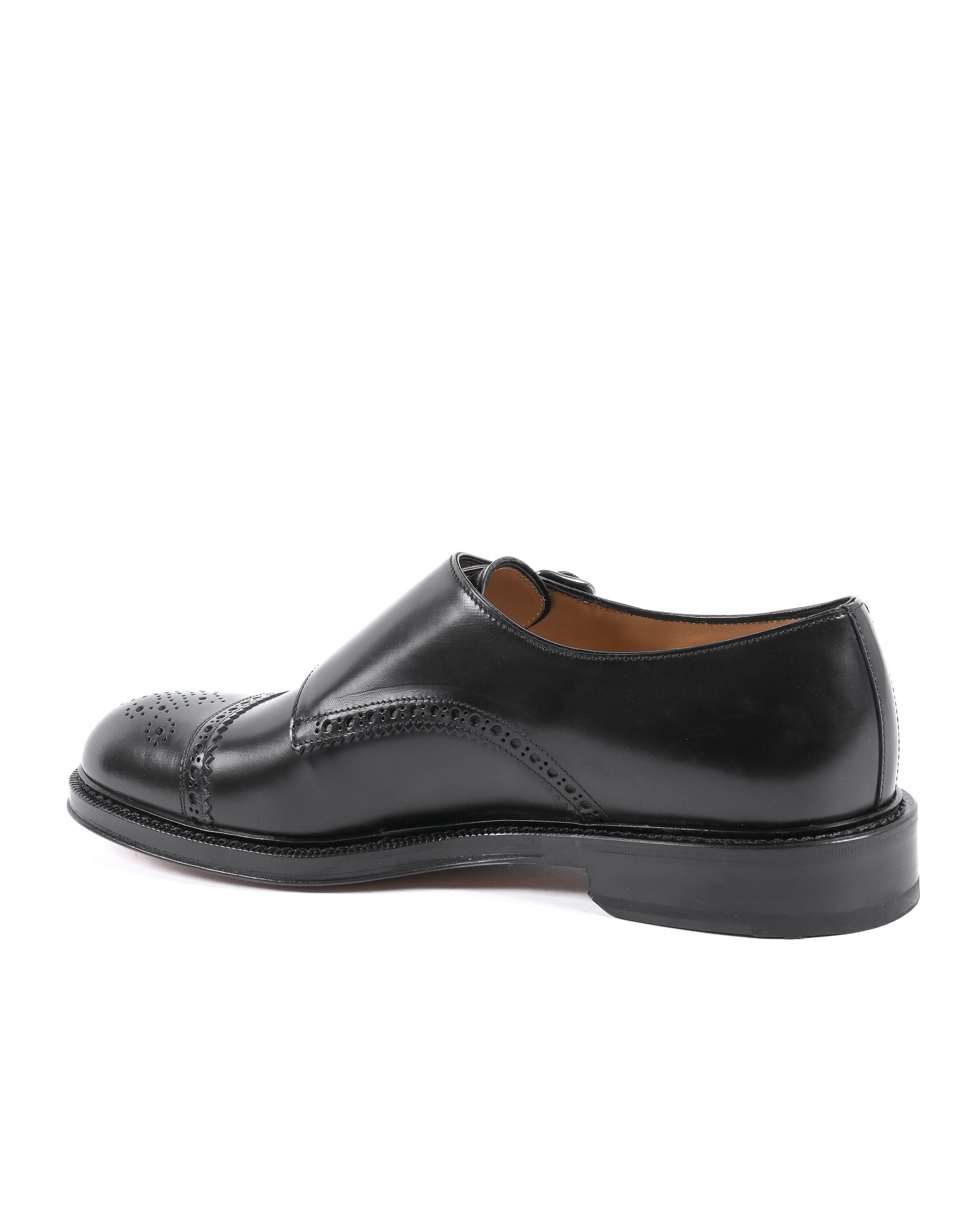 Zapatos de hebilla para hombre Dee Ocleppo F3745 ABRASIVATO NERO