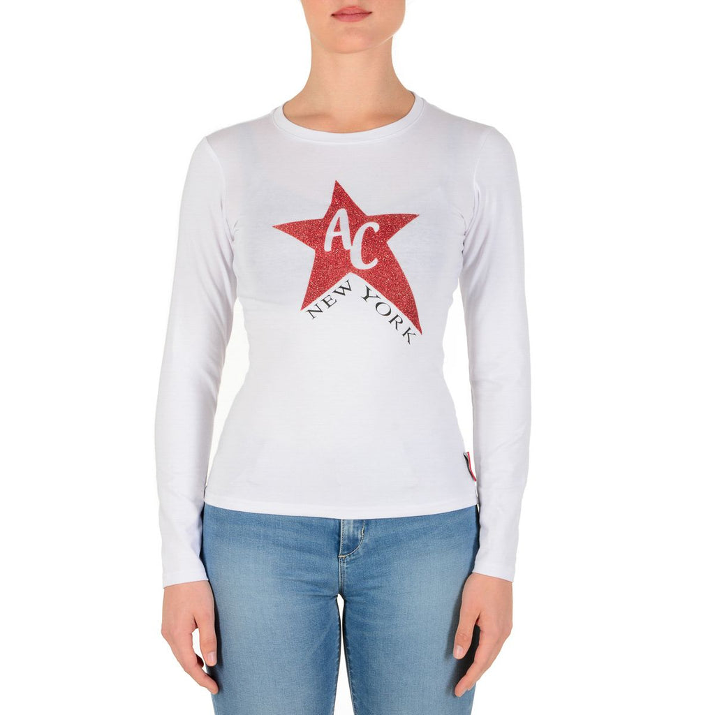 Camiseta de manga larga para mujer Andrew Charles By Andy Hilfiger TS602 031002 FENIX WHITE S8
