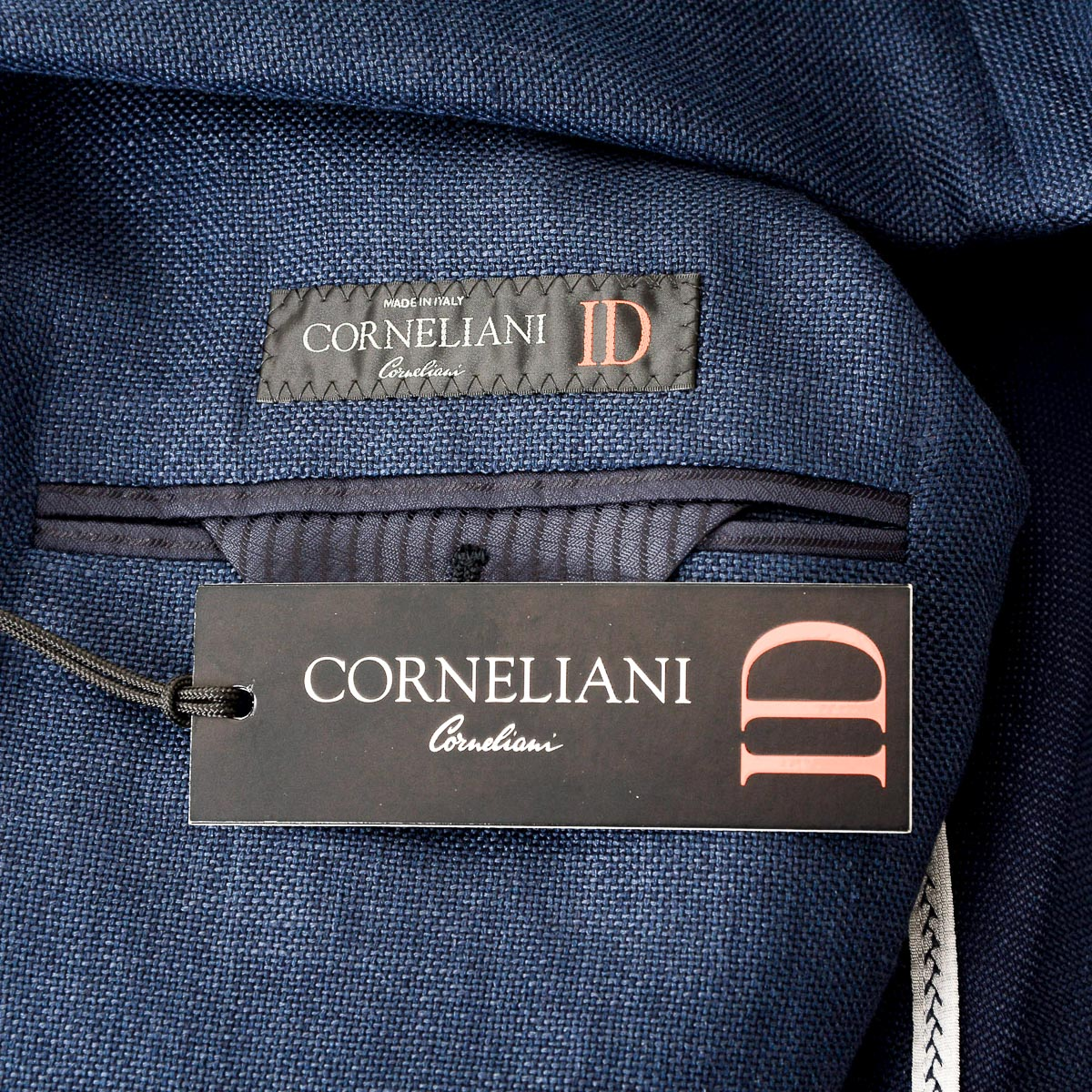 Corneliani Mens Jacket Long Sleeves Dark Blue