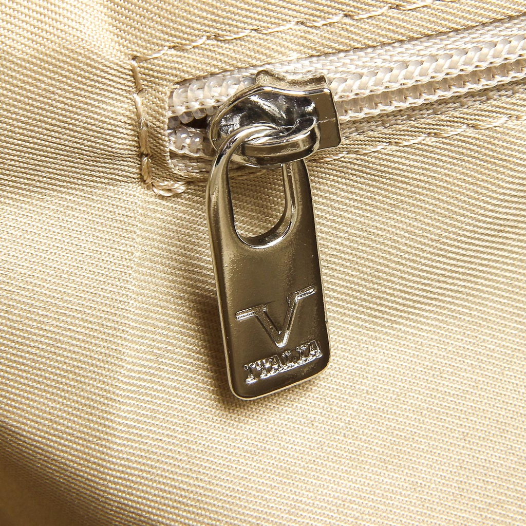 Bolso de mano para mujer V 1969 Italia V009-S RUGA CREMA