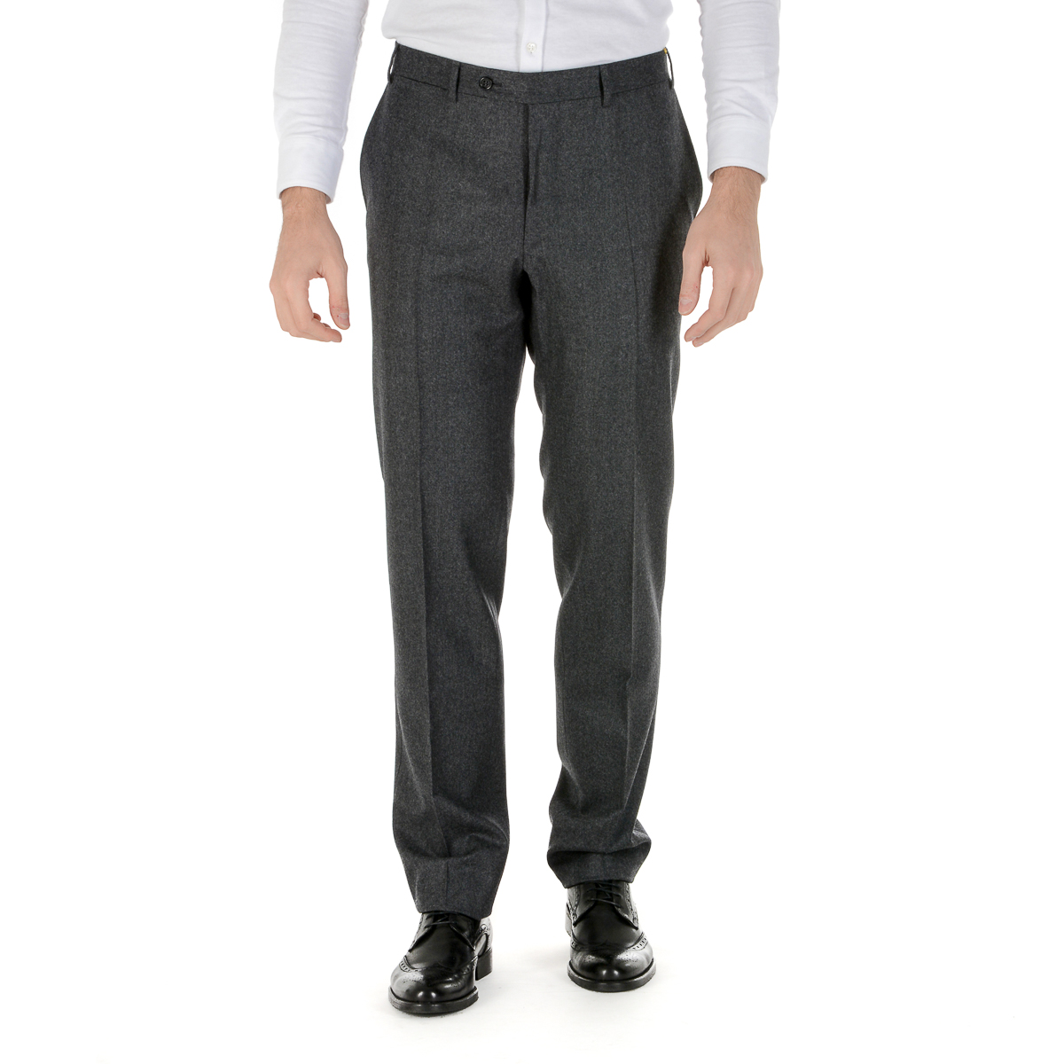 Canali Mens Pants Dark Grey