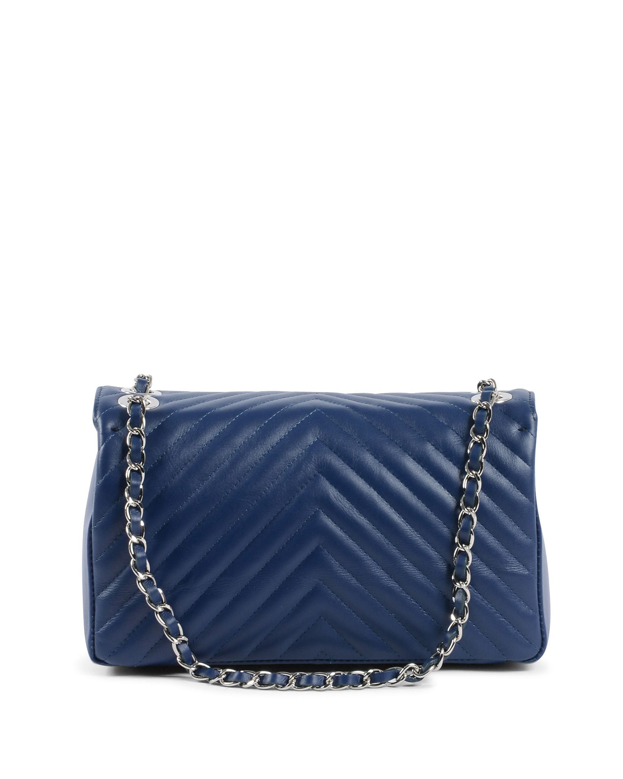 V Italia Womens Handbag Blue Jeans V0116 SAUVAGE BLUE JEANS