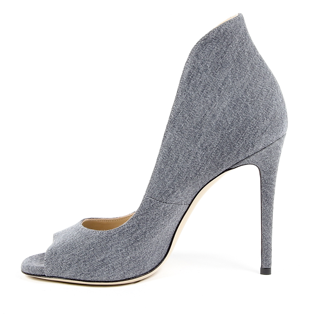 Andrew Charles Womens Pump Open Toe Denim DAFNE