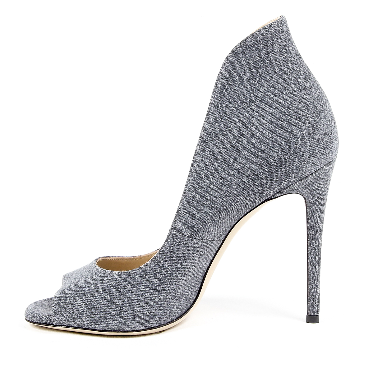 Andrew Charles Womens Pump Open Toe Denim DAFNE