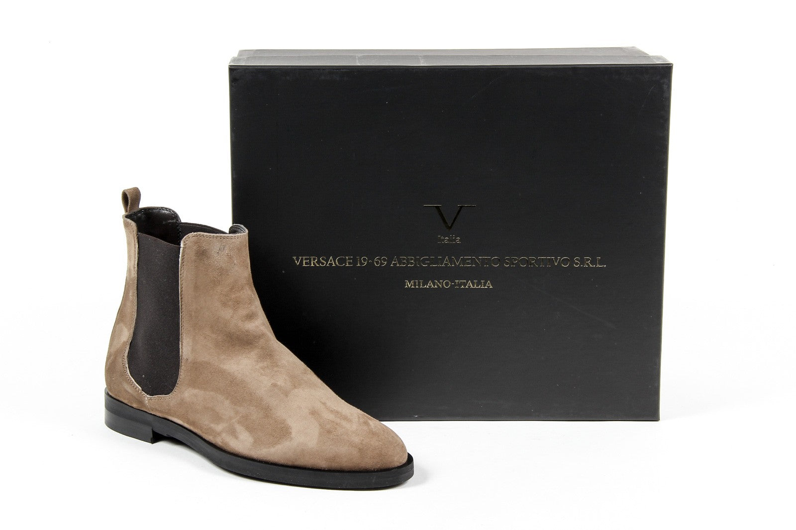 Botín de mujer V 1969 Italia B1578 VELOUR TAUPE
