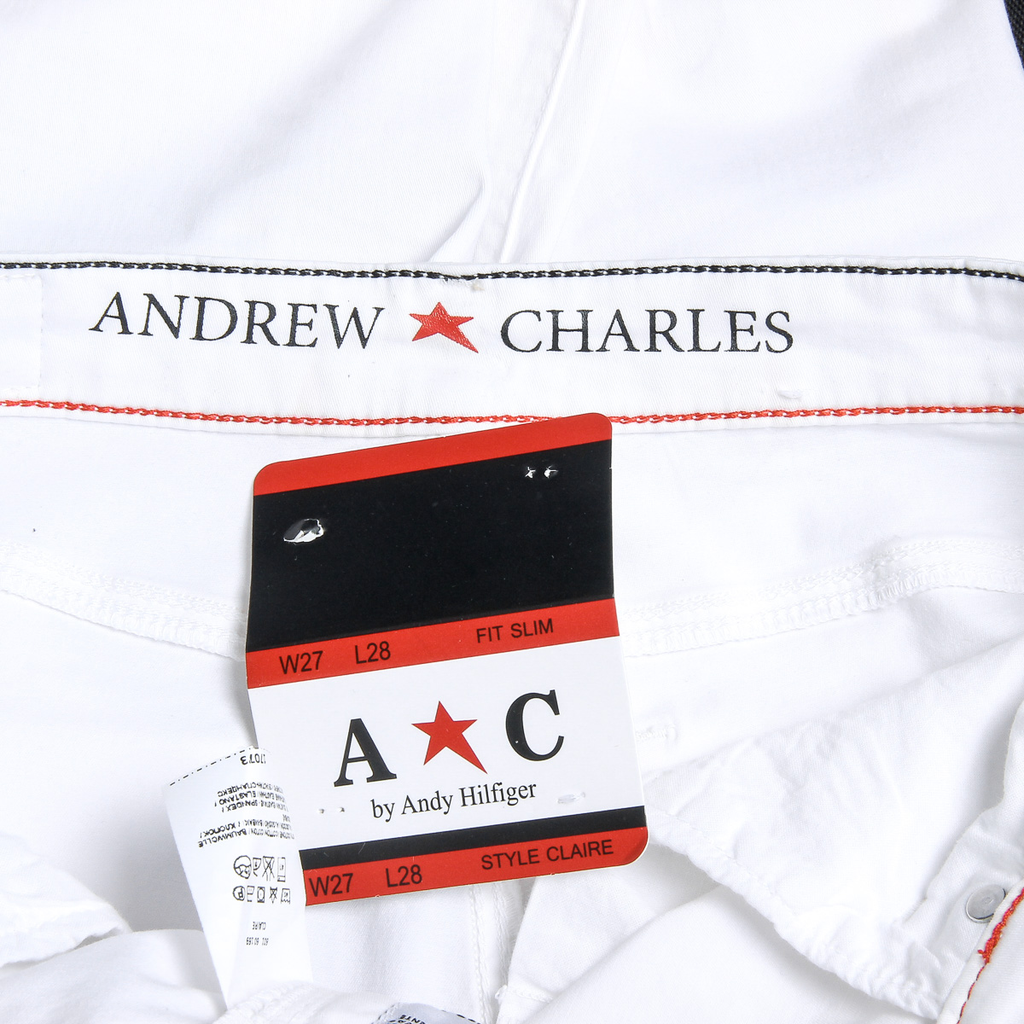 Pantalones Andrew Charles para mujer blancos CLAIRE