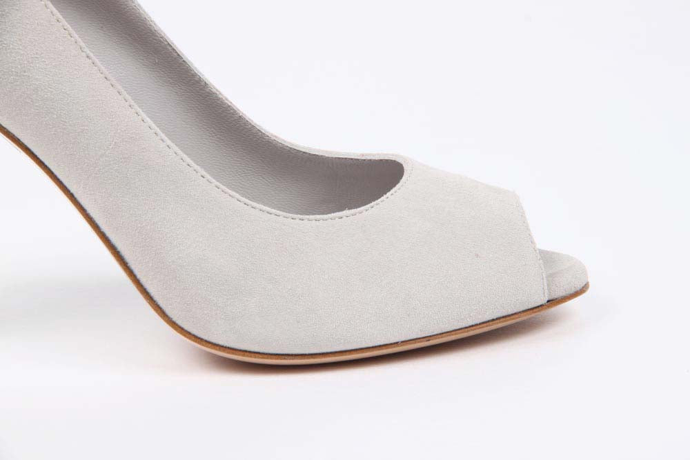 V 1969 Italia Zapatos de salón con punta abierta para mujer 5606-VAL95 PE CA15ICE CAMOSCIO ICE