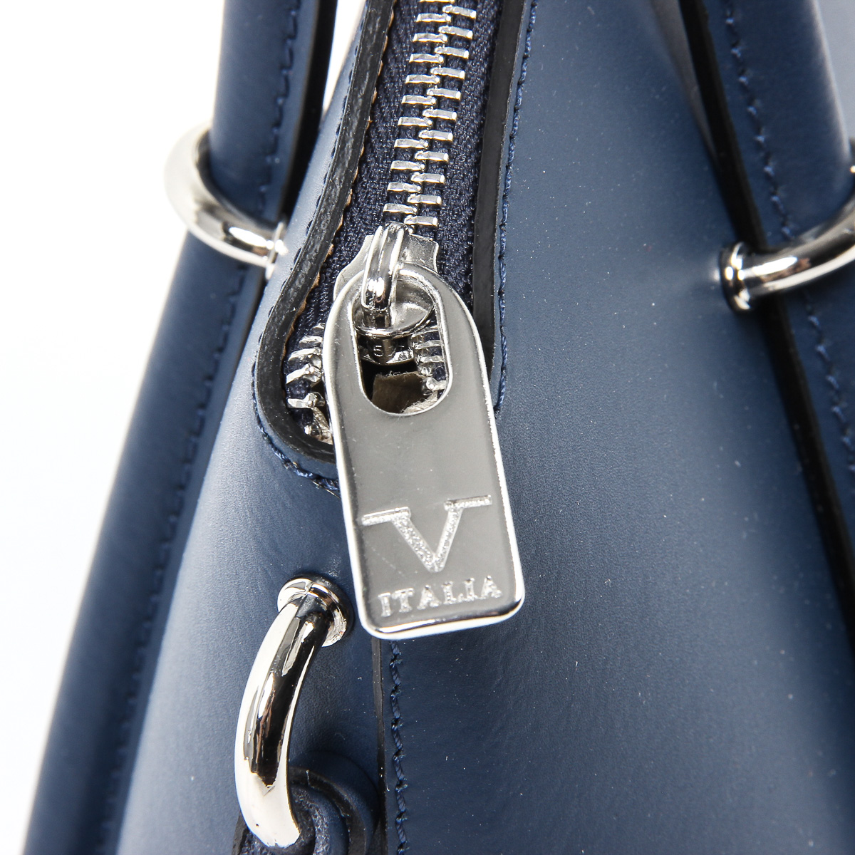 Bolso de mano para mujer V 1969 Italia V003-S RUGA BLU