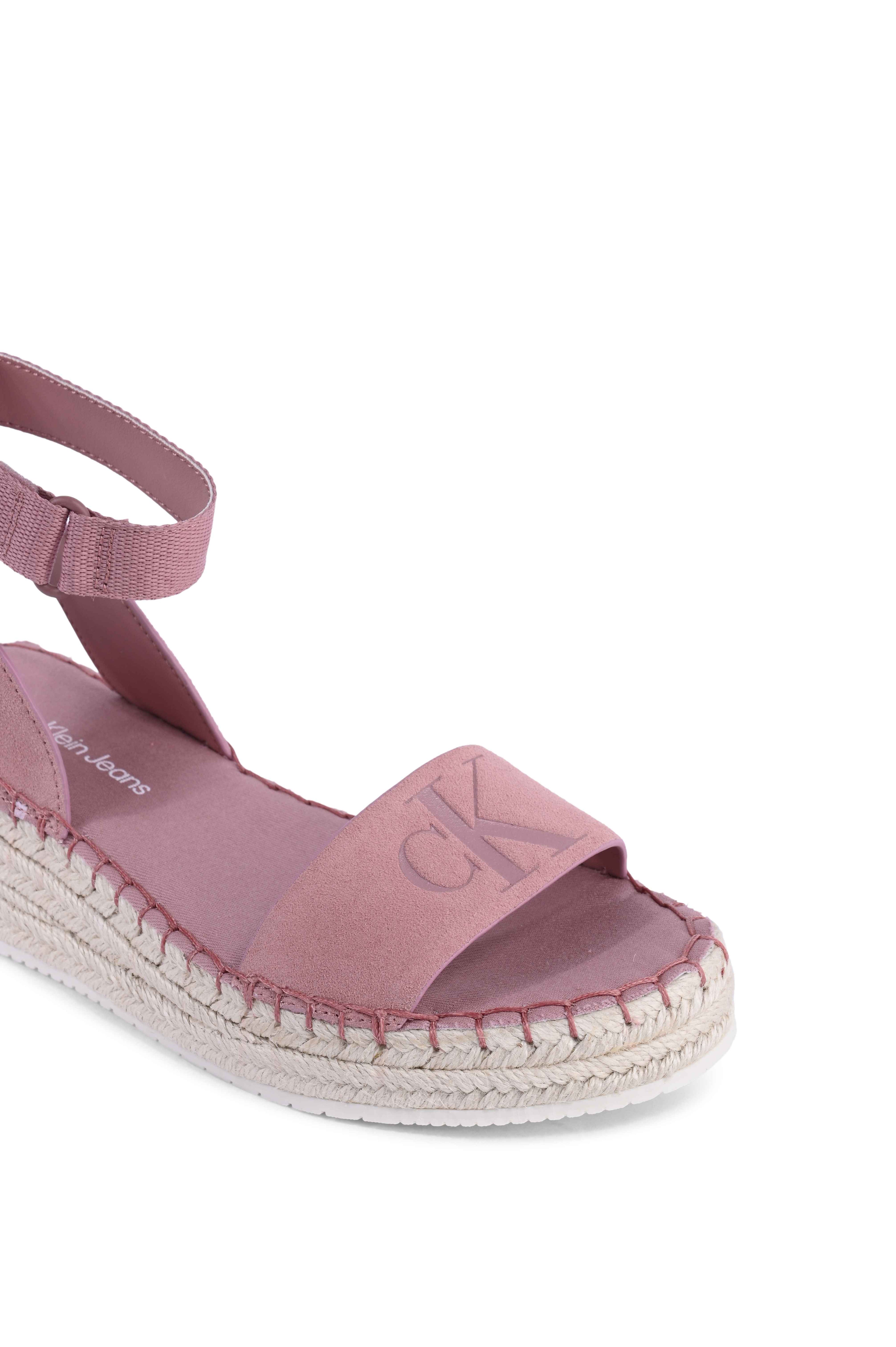 Calvin Klein - Sandalias de cuña para mujer, color rosa, YW0YW00977TQY