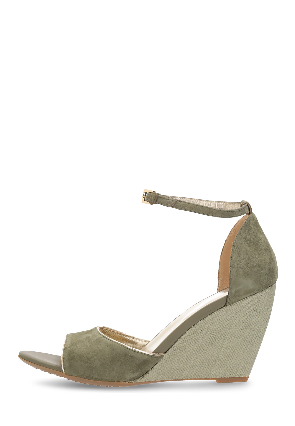 Sandalia de cuña Hogan para mujer, color verde, HXW2270N660CR0V616