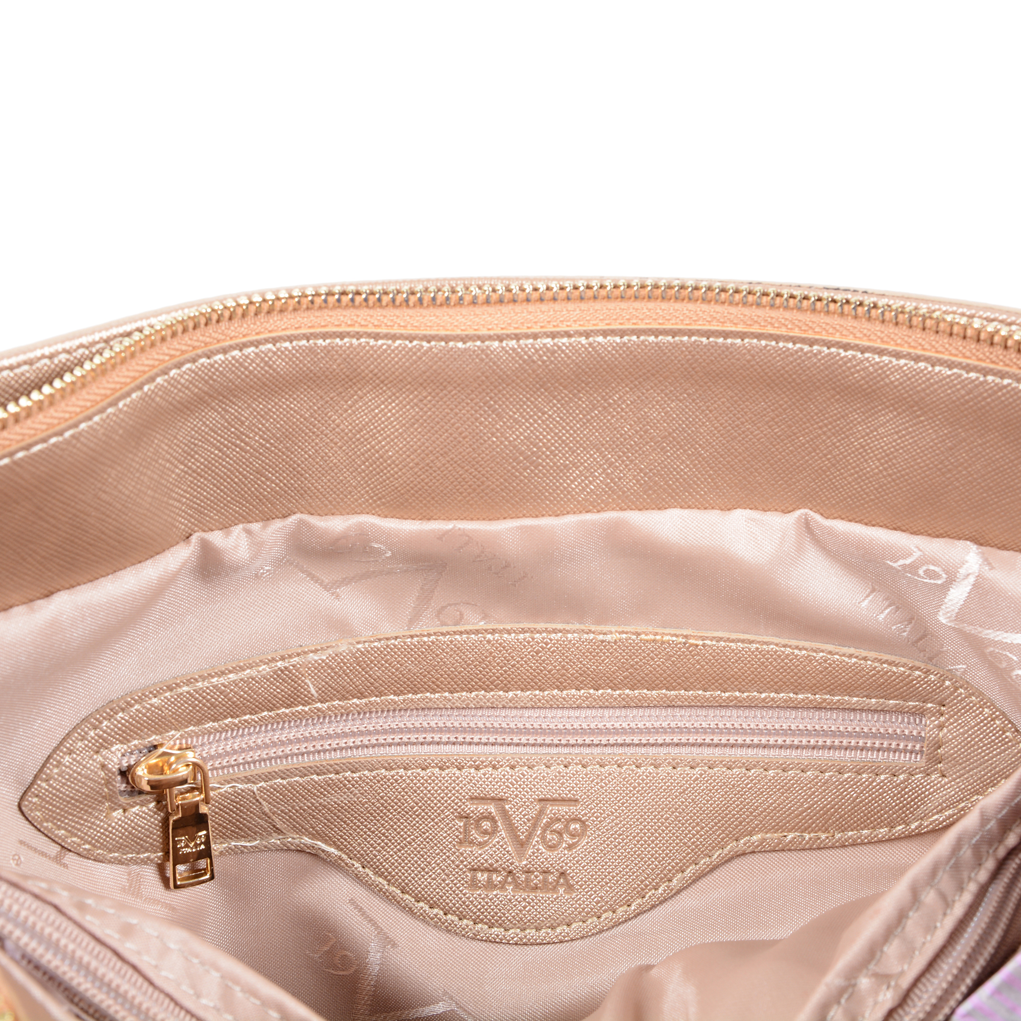 V 1969 Italia Womens Handbag Gold SEOUL