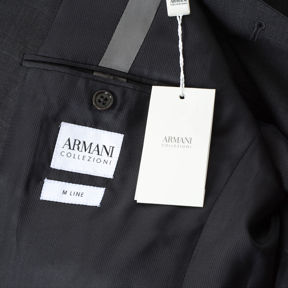 Armani Collezioni Mens Suit Black
