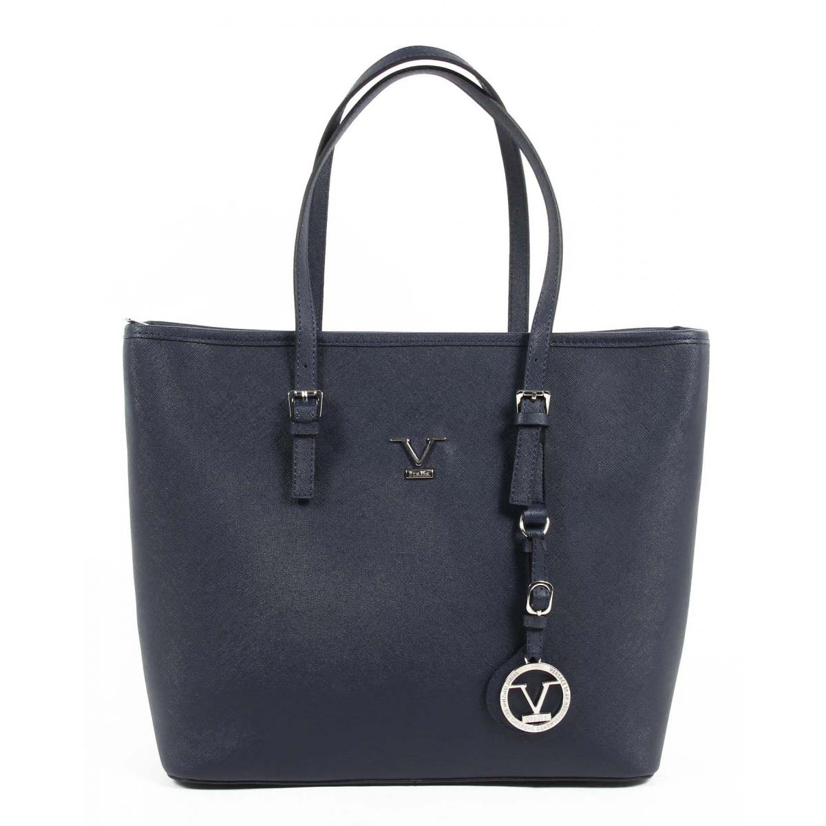 Bolso de mano para mujer V 1969 Italia VE010 AZUL MARINO