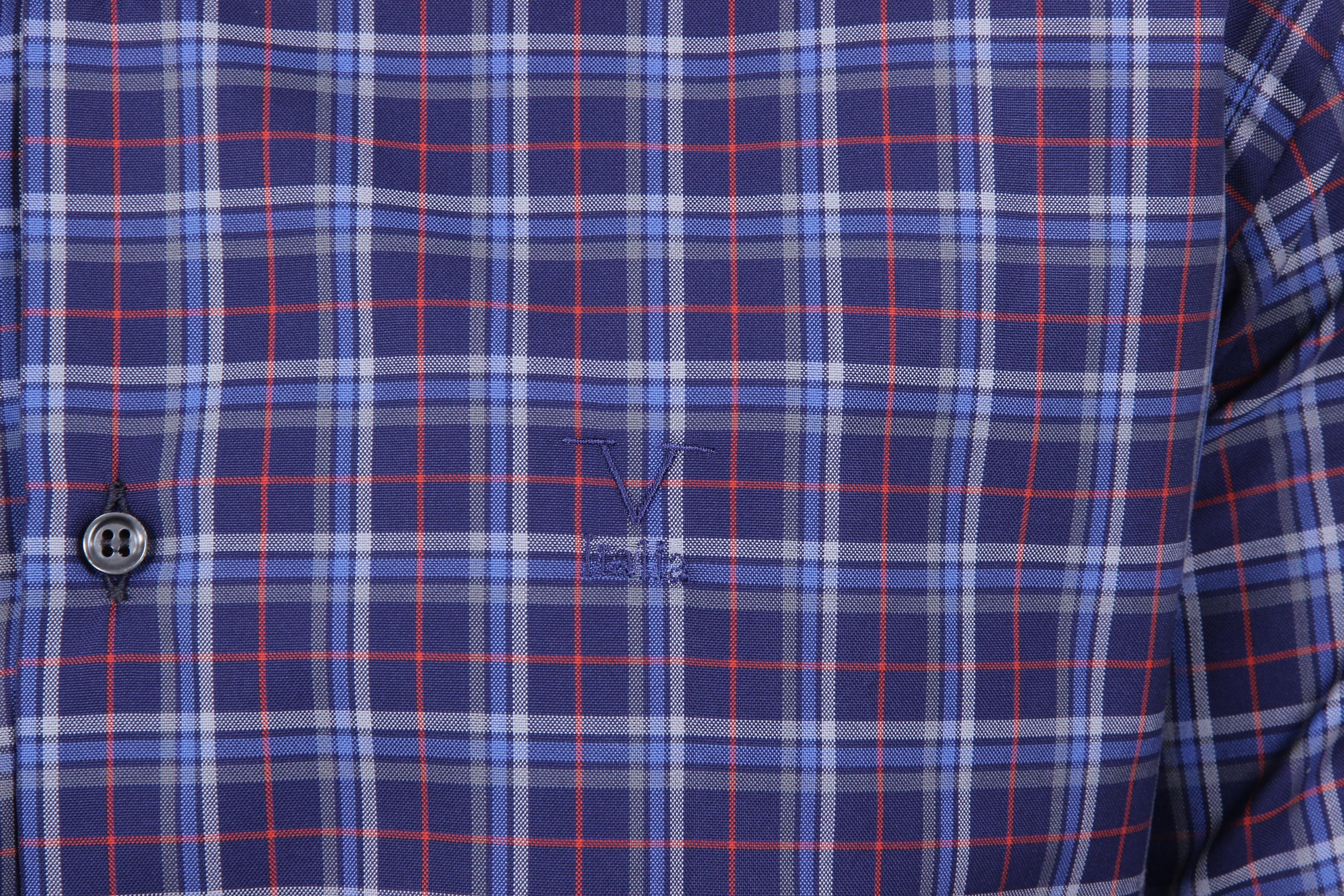 Camisa clásica moderna de corte italiano para hombre V 1969, talla 377, 034