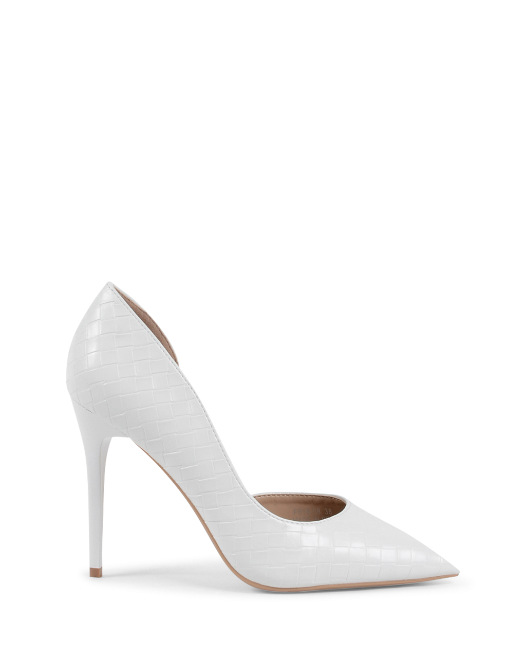 19V69 Italia - Zapatos de salón abiertos para mujer, color blanco, V81858 BLANCO