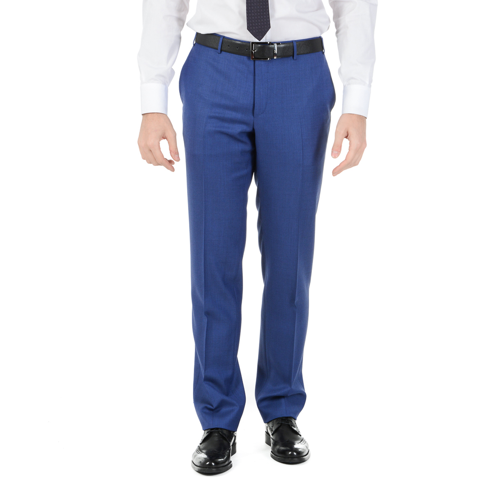 Corneliani Mens Suit Long Sleeves Blue Super 110's