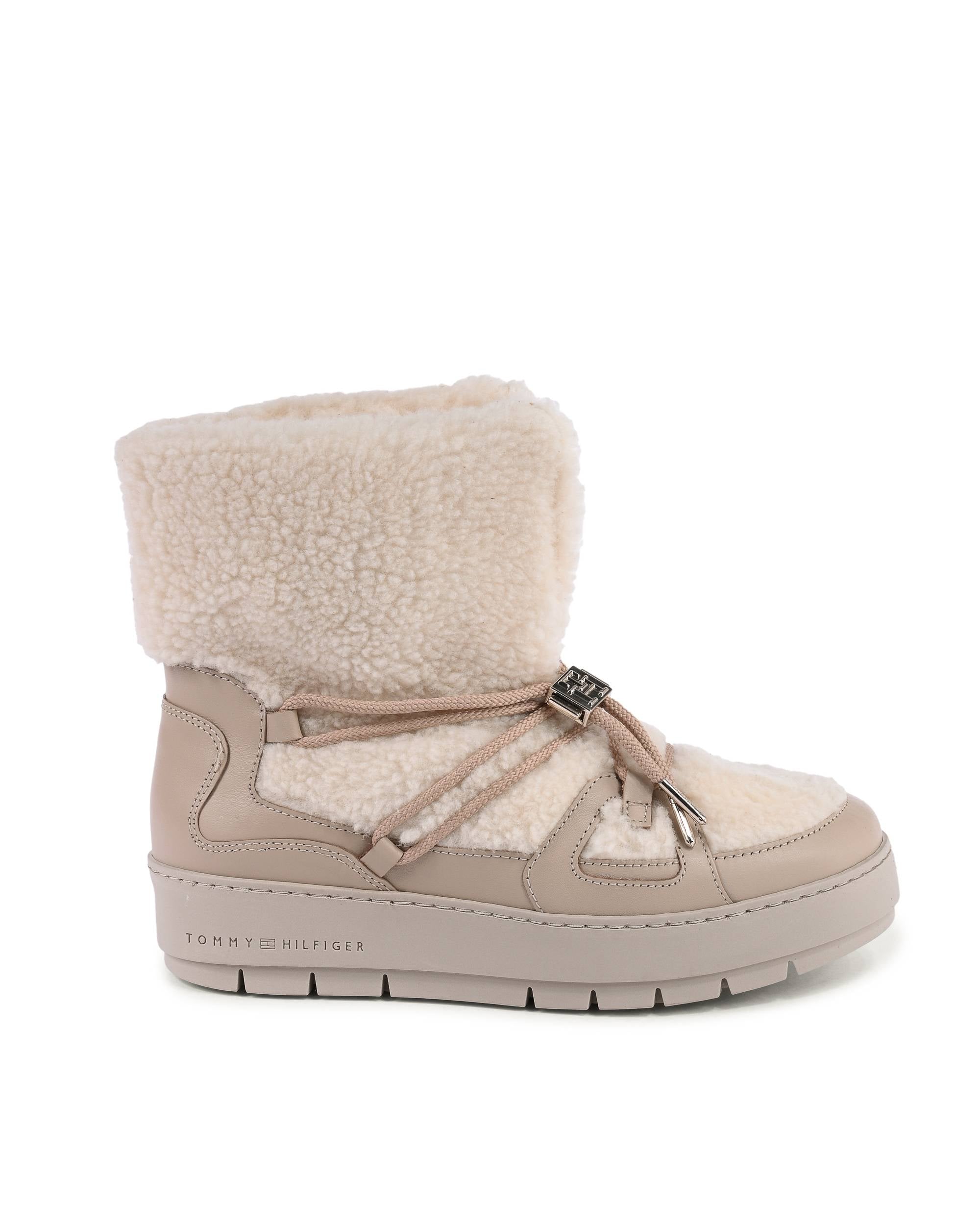 Botas Tommy Hilfiger para mujer BEIGE FW0FW07505ABO