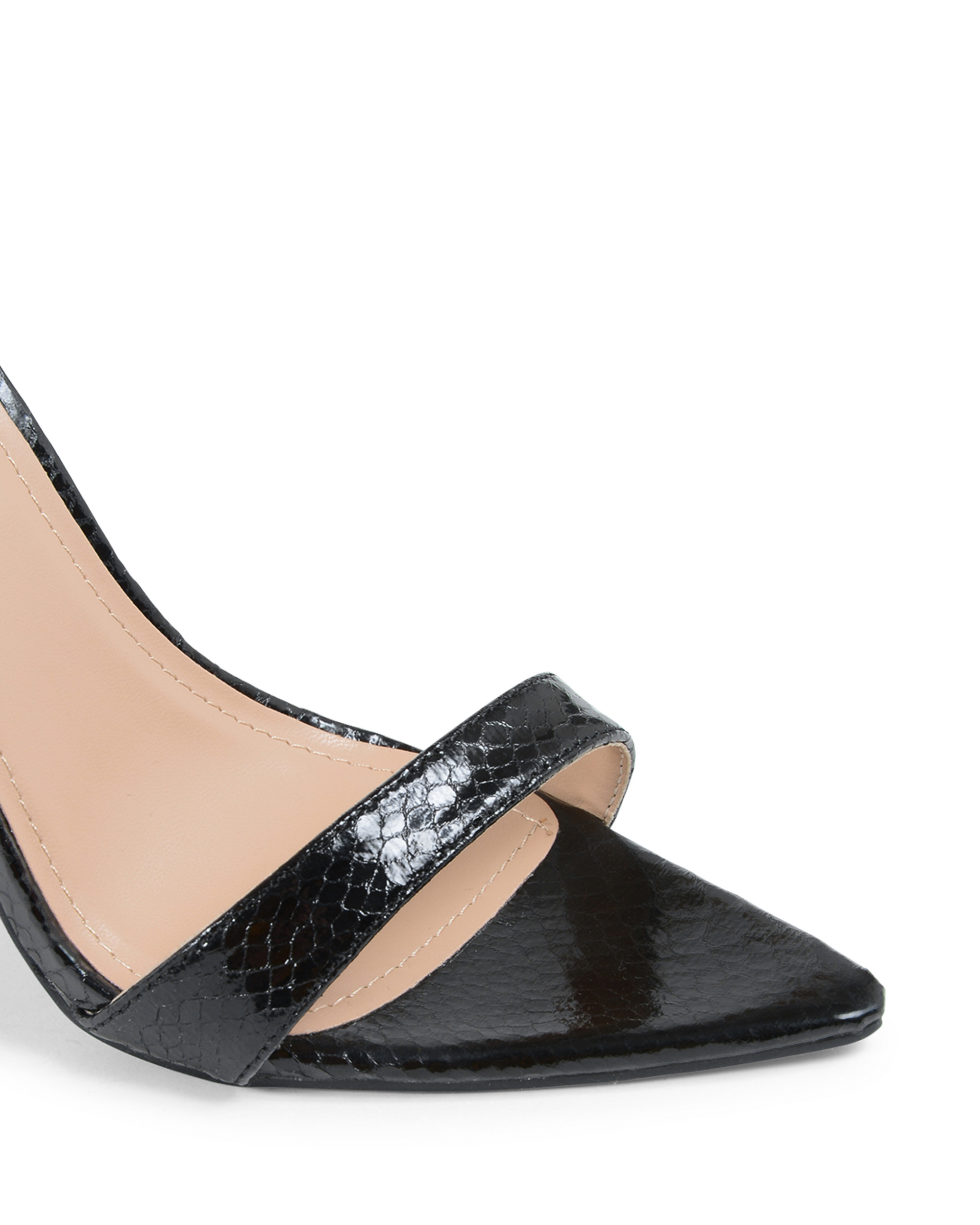 19V69 Italia Womens Ankle Strap Sandal Black V8183 BLACK