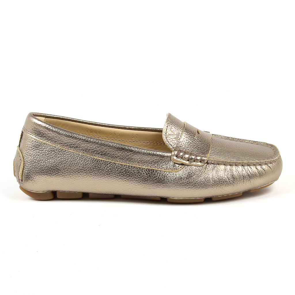 Mocasín V 1969 Italia para mujer dorado AMALFI