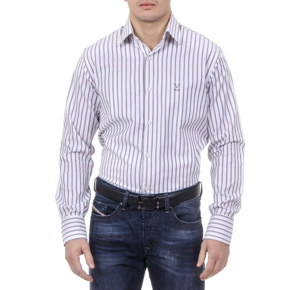 Camisa de cuello clásico para hombre V 1969 Italia 377 VAR. 515