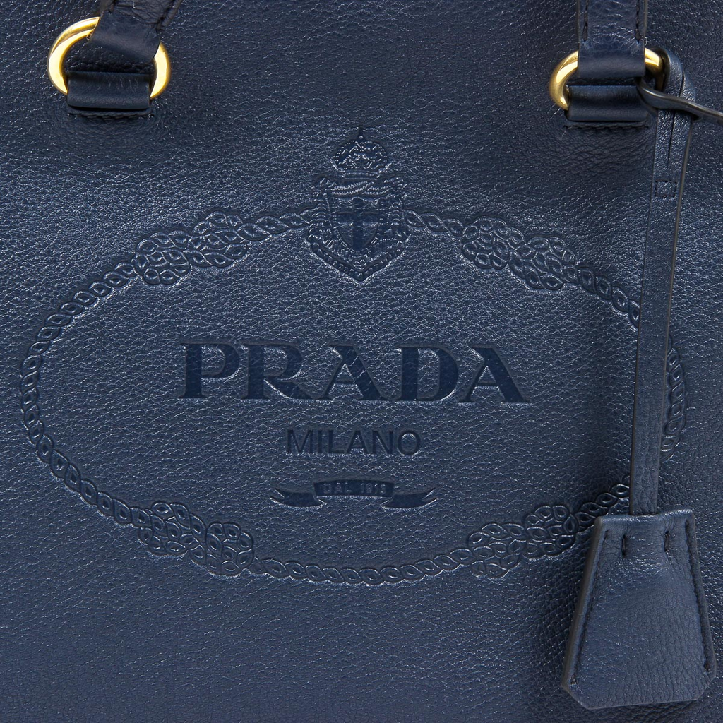 Bolso de mano Prada para mujer 1BG100 UWL F0216 BALTICO VIT DAINO
