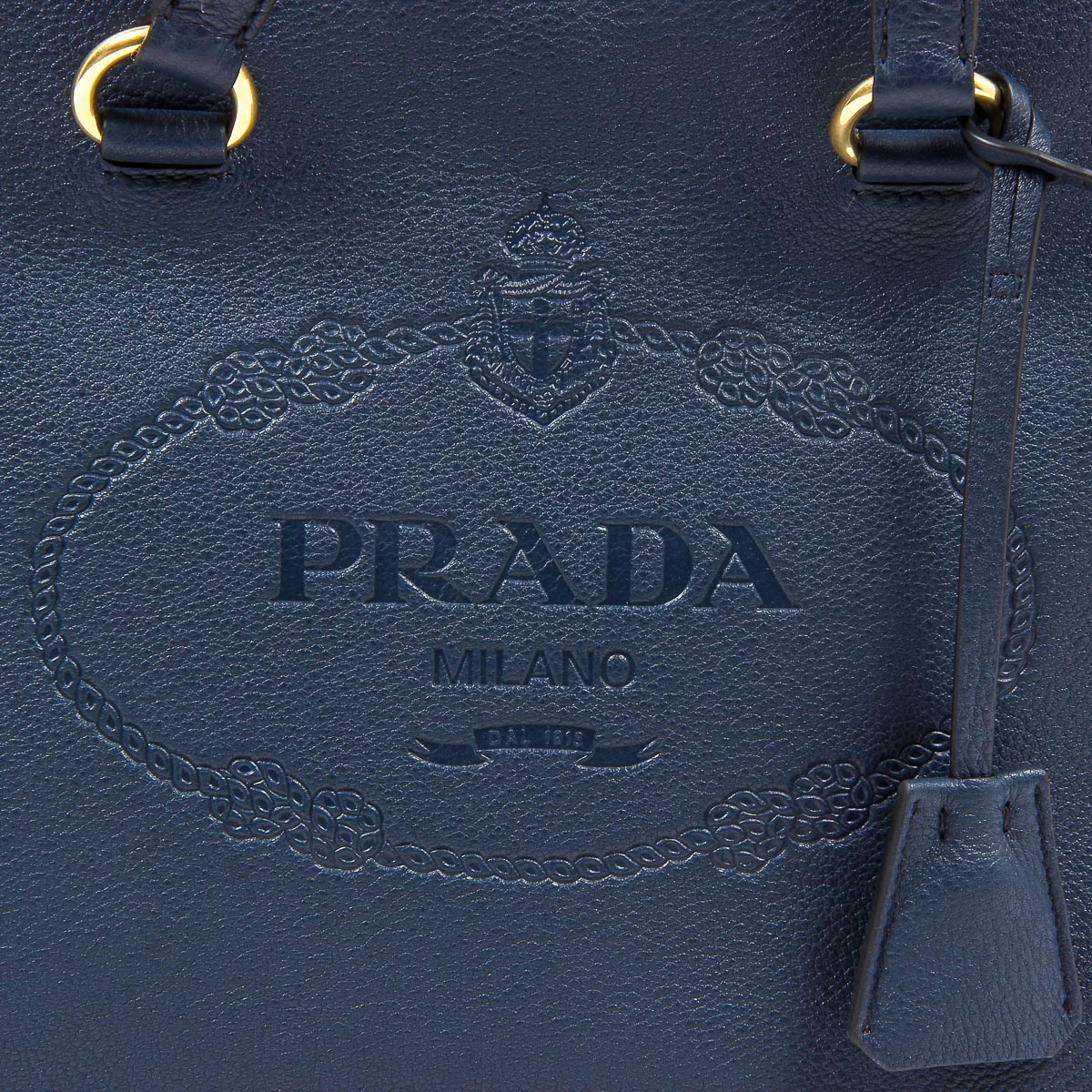 Bolso de mano Prada para mujer 1BG100 UWL F0216 BALTICO VIT DAINO